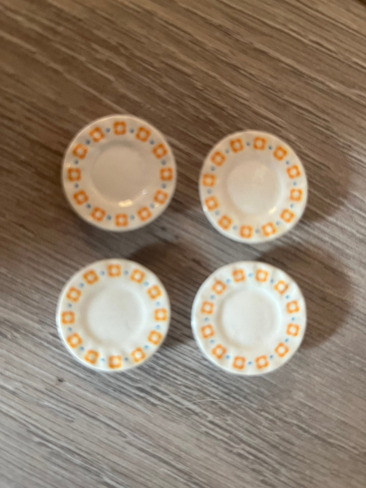 4 gebaksbordjes voor bij maileg incl verzenden, Ophalen of Verzenden, Nieuw, Poppenhuis