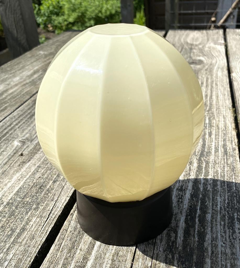 Leuke Vintage Thabur Lamp - retro art deco mid century, Ophalen of Verzenden, Zo goed als nieuw, Glas, Vintage art deco