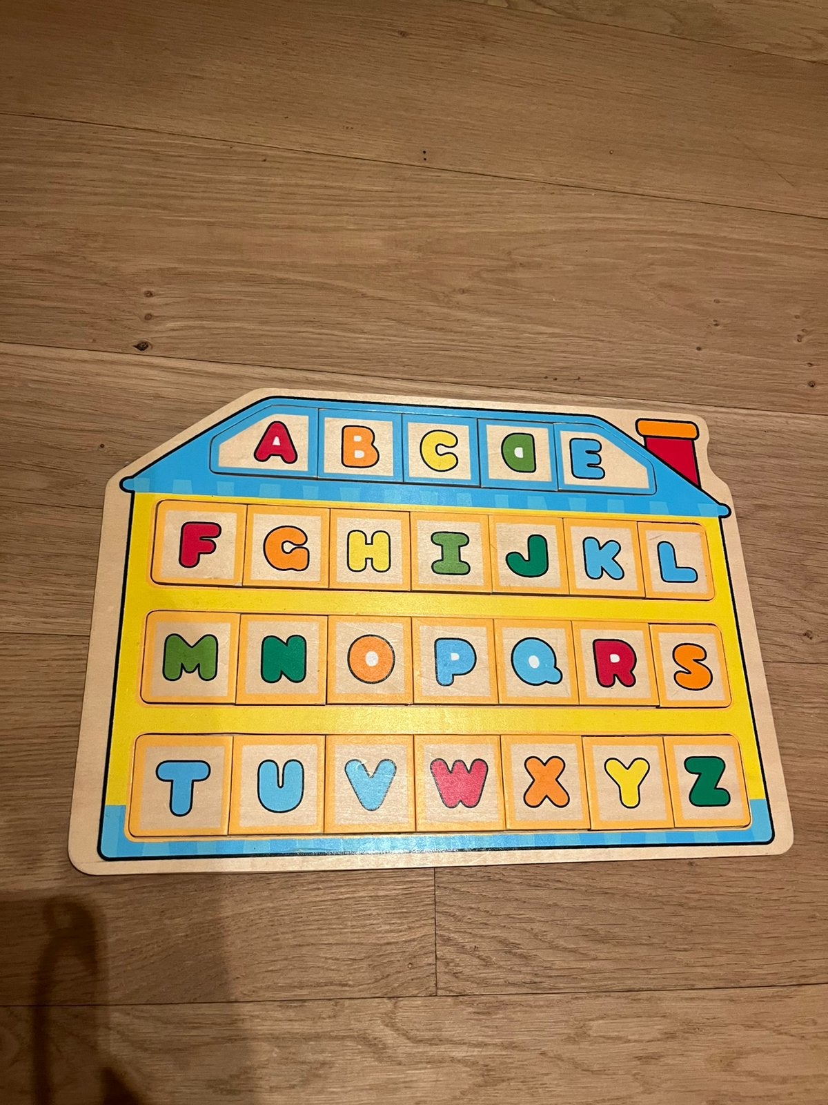 Grote houten letter puzzel zgan, Ophalen of Verzenden, Zo goed als nieuw