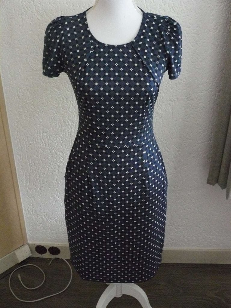 King Louie Mona dress maat S., Blauw, Ophalen of Verzenden, Zo goed als nieuw, King Louie