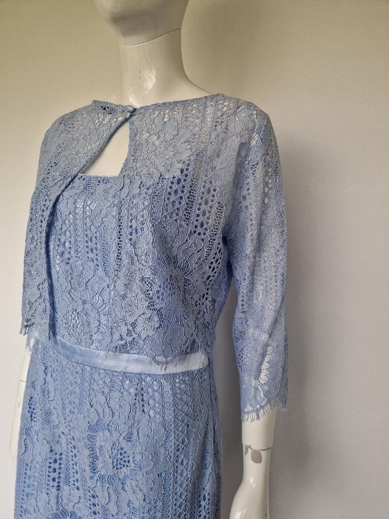 Steps kanten jurk met bolero. Maat 38/40. Lichtblauw, Kleding | Dames, Jurken, Maat 38/40 (M), Blauw, Nijmegen, Verhip-vintage.nl