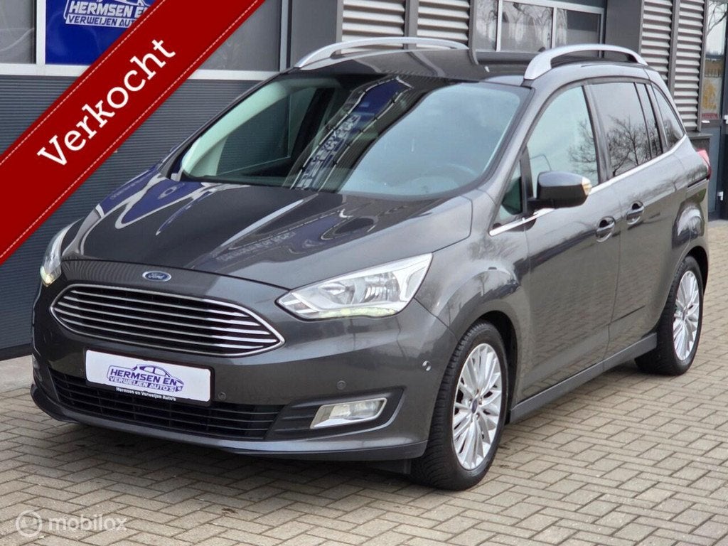Ford Grand C-Max 1.0 EcoBoost 125pk Titanium 7 persoons, Voorwielaandrijving, 125 pk, Gebruikt, LED verlichting