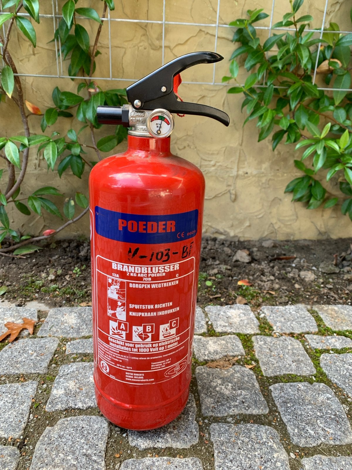 Poederblusser 2KG - Brandblusser voor thuis of kantoor, Huis en Inrichting, Ophalen, Gebruikt, Brandblusser