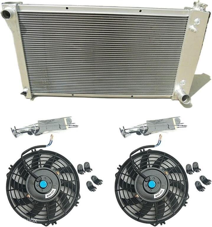 Radiateur+fans 67-72 Chevy C10 C/K C10 C20 C30 Pick up Truck