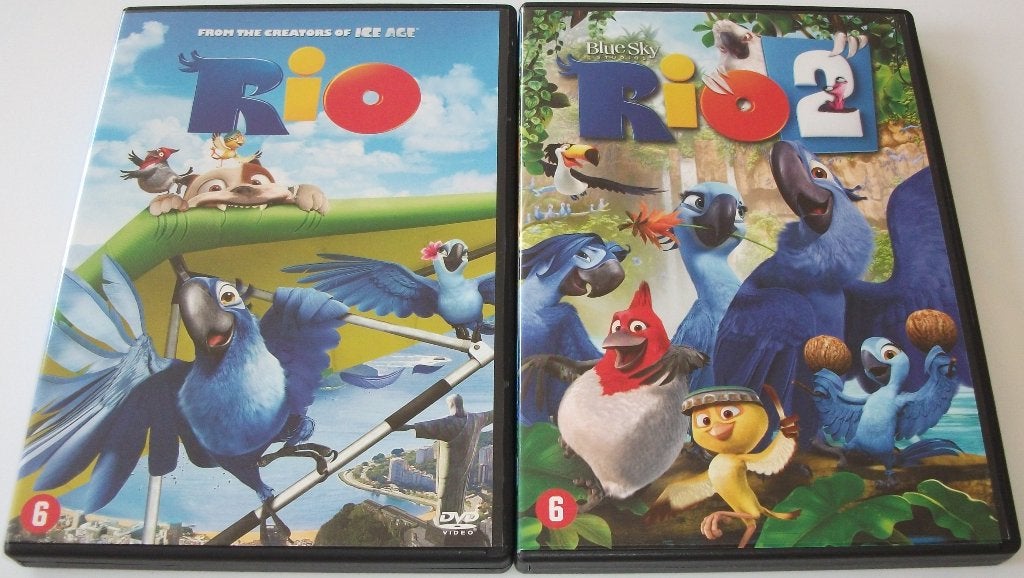 Film-Serie *** RIO *** Deel 1 + 2, Nederlands, Ophalen of Verzenden, Zo goed als nieuw, Vanaf 6 jaar