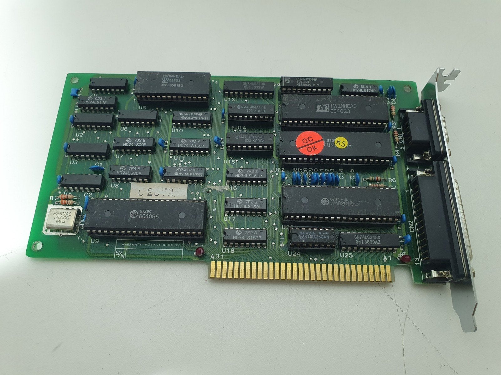 Twinhead CT-6040S Retro 8-bit ISA MDA Videokaart & LPT, Computers en Software, Vintage Computers, ., Twinhead, Ophalen of Verzenden