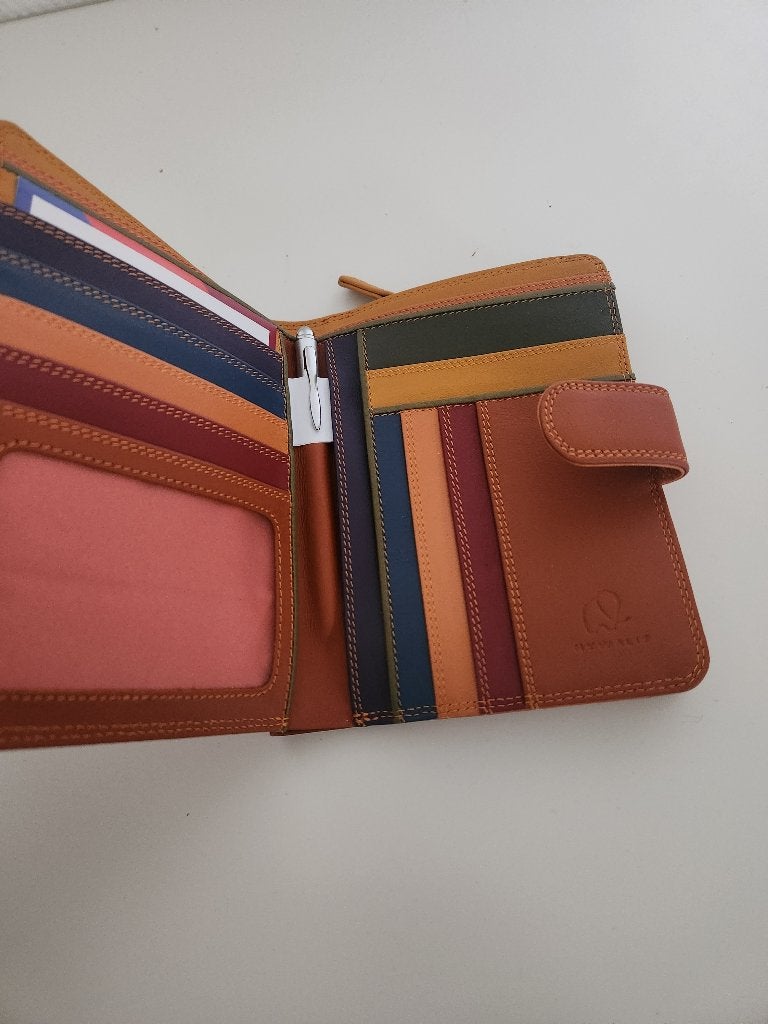 Mywalit Large Wallet/portemonnee Zip lucca, Sieraden, Tassen en Uiterlijk, Overige merken, Bruin, Nieuw, Ophalen of Verzenden
