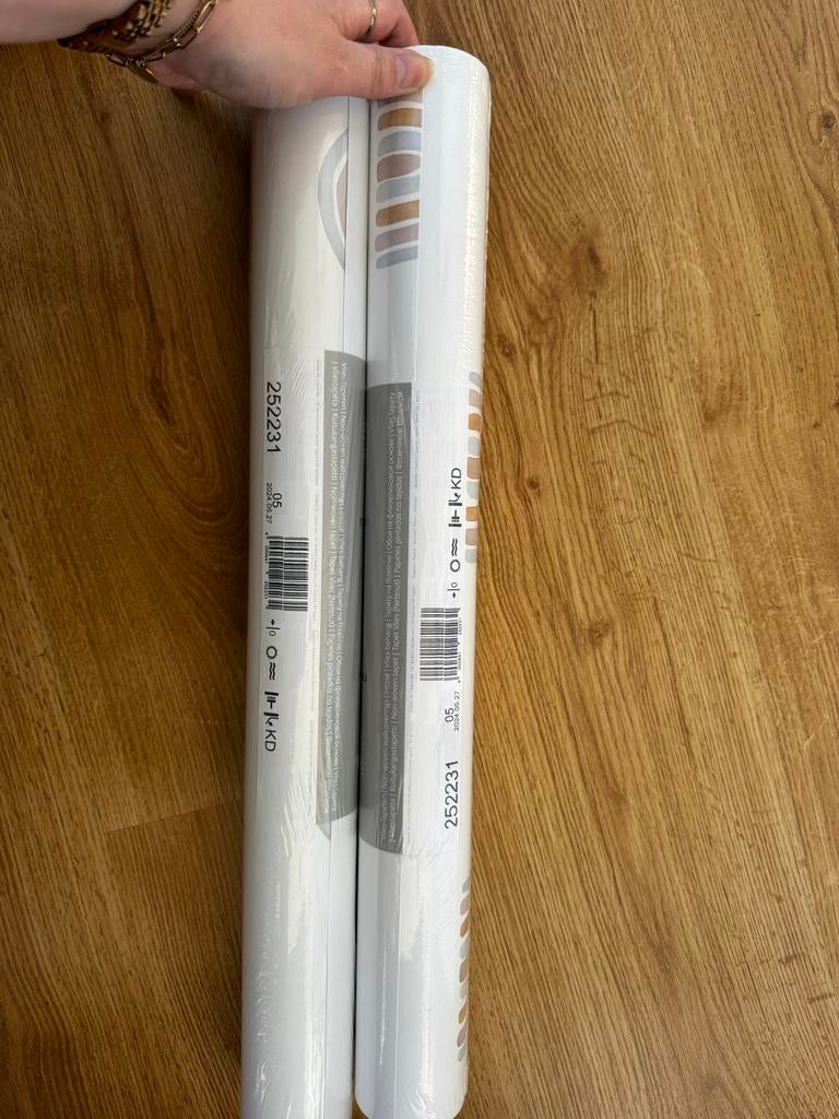 RASCH Vliesbehang Bambino XIX Regenbogen blauw (2 rollen), Ophalen of Verzenden, 10 tot 25 m², Blauw