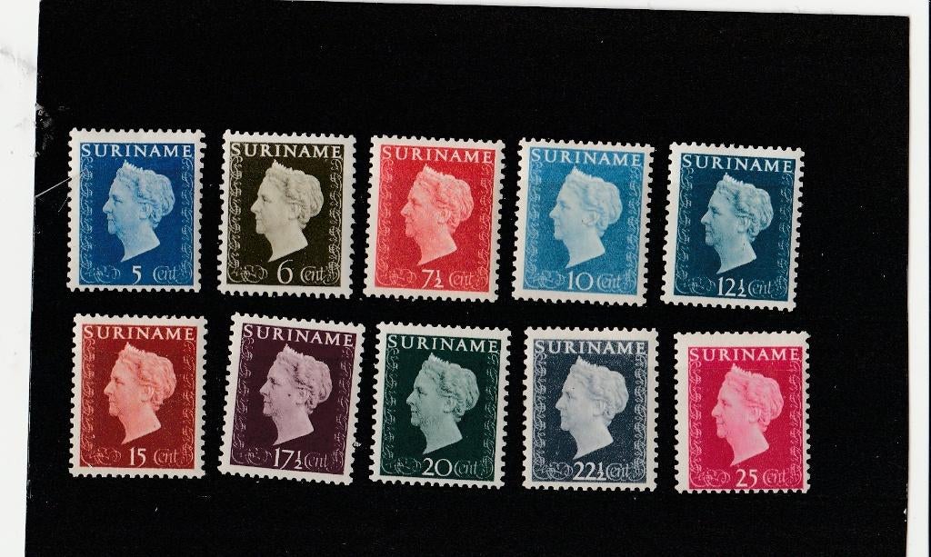 no 10 nederland zegels, Ophalen of Verzenden, Gestempeld
