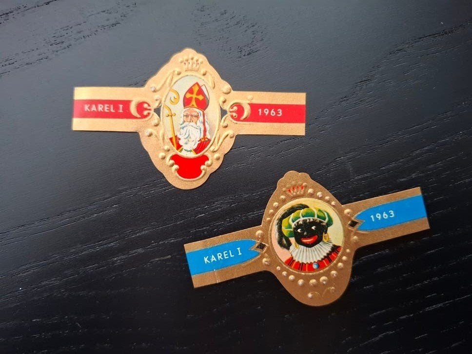 Vintage Karel I Sigarenbandjes 1963 - Sinterklaas, Ophalen of Verzenden, Zo goed als nieuw