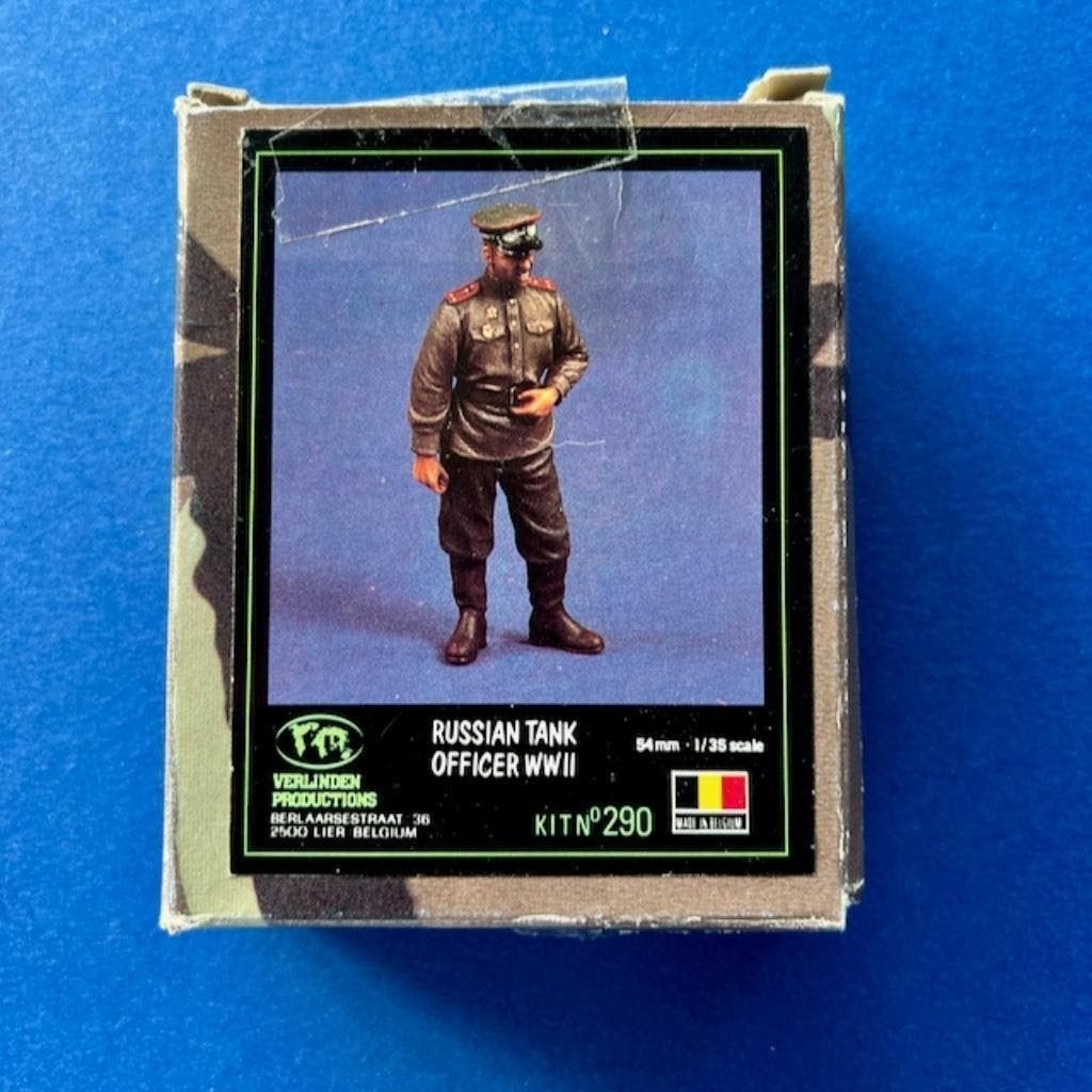 Verlinden	290	Russian Tank Officer WWII	1/35	Vintage, Hobby en Vrije tijd, Ophalen of Verzenden, Nieuw, 1:35 tot 1:50