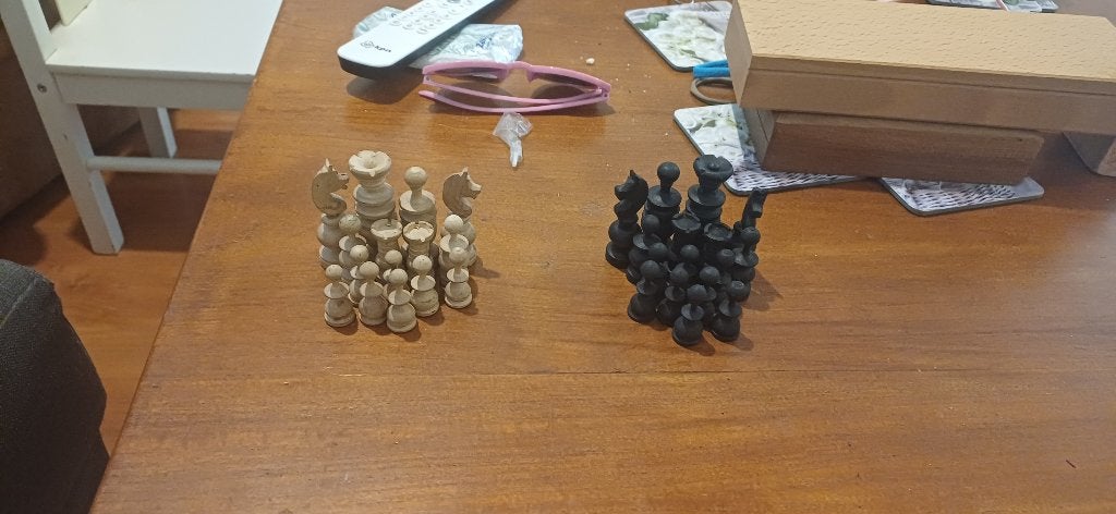 schaakspel antiek, Antiek en Kunst, Ophalen of Verzenden