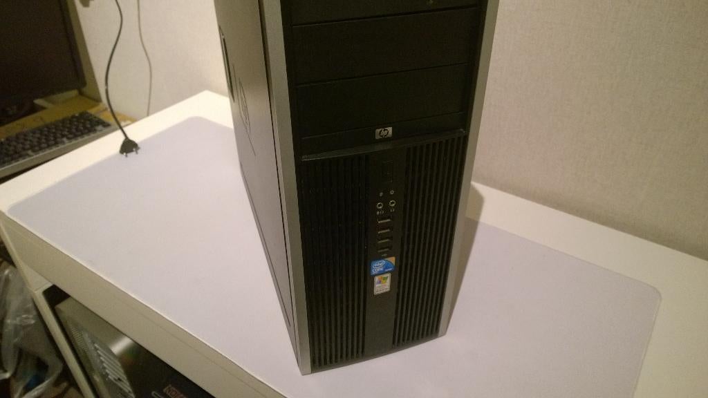 HP 8000 Elite Sleeper, E8500, Club 3D 9600GT, 64GB SSD,  XP, Computers en Software, Vintage Computers, Ophalen, HP