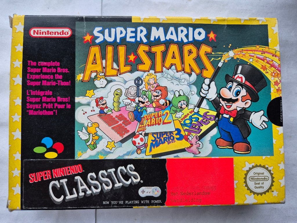 SUPER MARIO ALL*STARS, Gebruikt, 1 speler, Racen en Vliegen, Ophalen of Verzenden