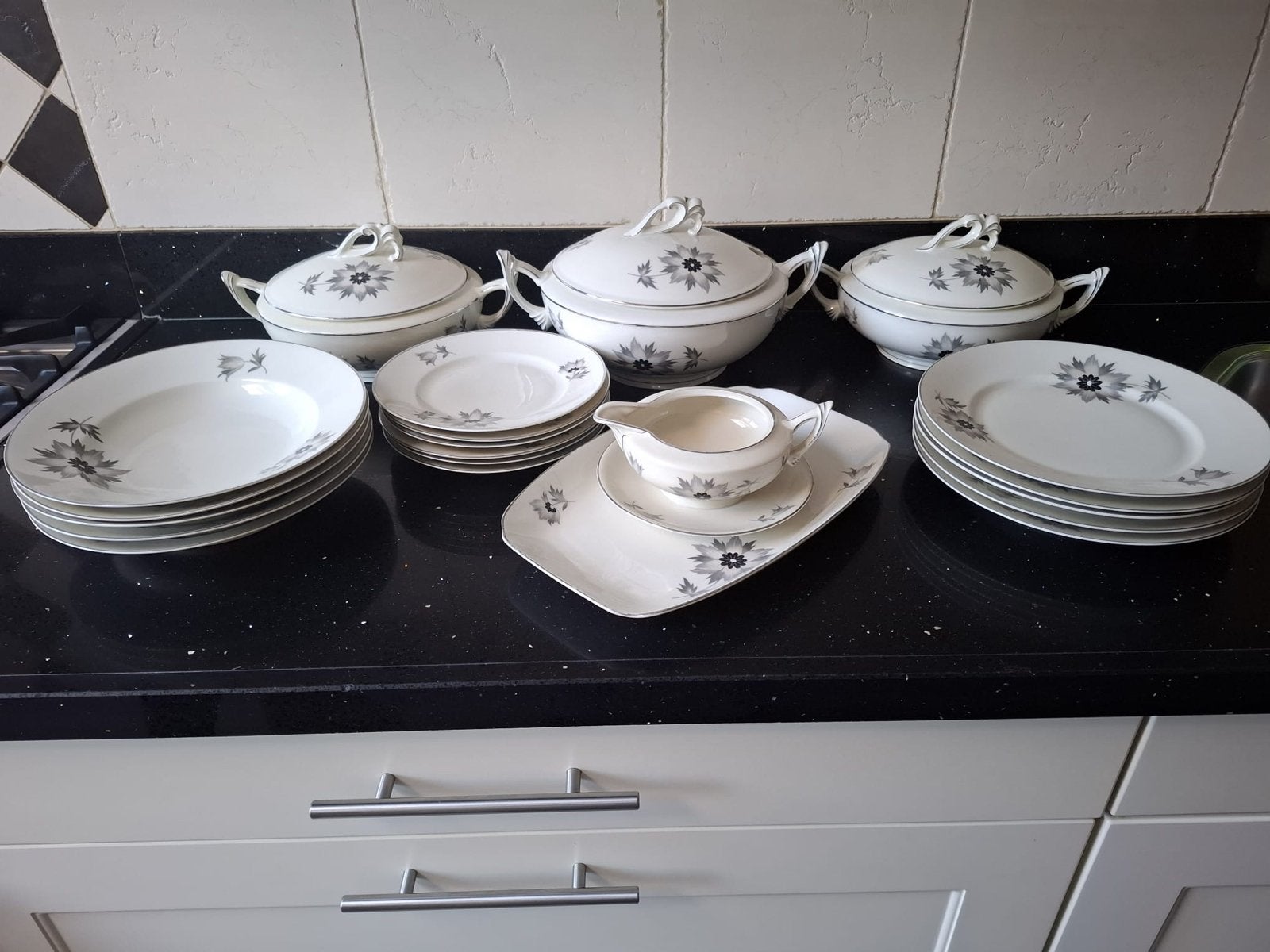 Vintage Spenzo servies - Compleet oud servies, Gebruikt, Overige merken, Vintage, Ophalen of Verzenden