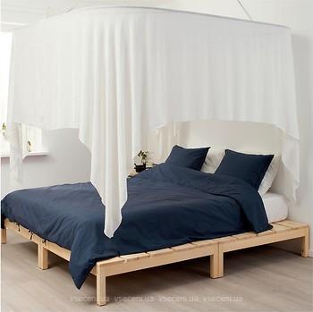 Vintage Ikea Hjartelig platformbed met futonmatras 140x200, Overige kleuren, Tweepersoons, Zo goed als nieuw, 200 cm