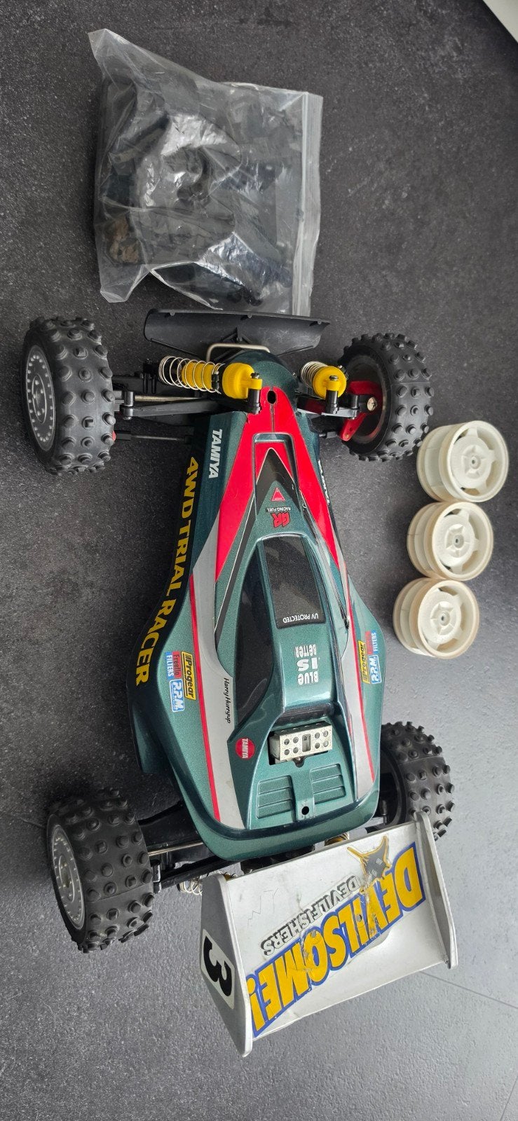 Tamiya Manta Ray chassis, Hobby en Vrije tijd, Modelbouw | Radiografisch | Auto's, Elektro, Gebruikt, Auto offroad, Ophalen of Verzenden