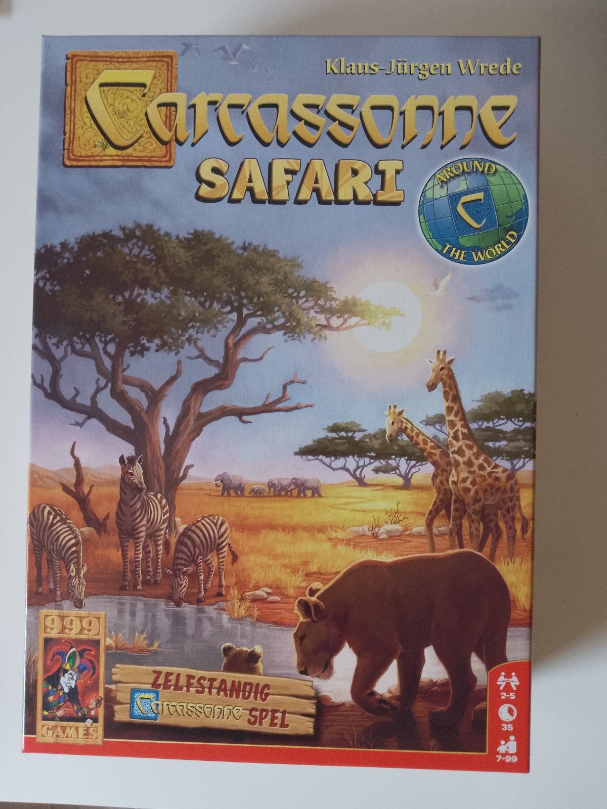 Carcassonne Safari - Zelfstandig spel van 999 Games, Hobby en Vrije tijd, Gezelschapsspellen | Bordspellen, Drie of vier spelers