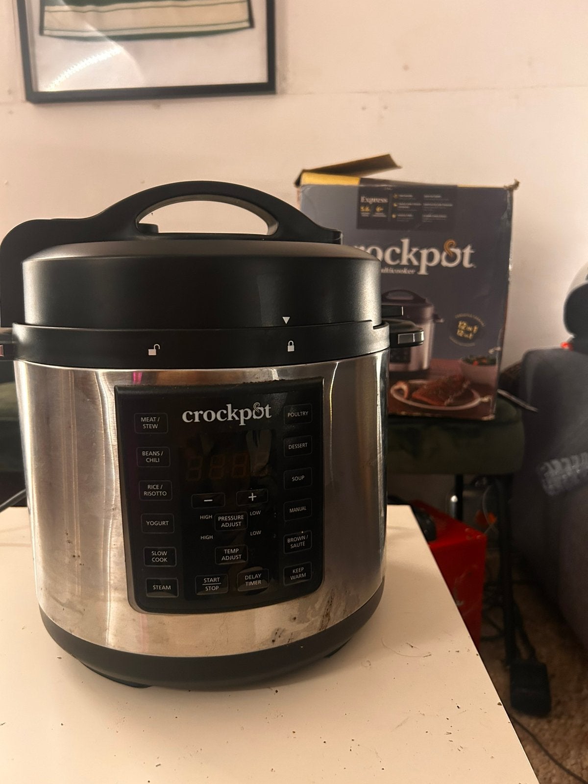 Multicooker crockpot 12-1 maar paar x gebruikt, Ophalen, Zo goed als nieuw