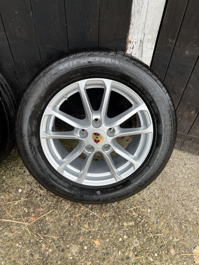 Originele Porsche Cayenne velgen zomer set 5x130 18” 6mm, Niet ingevuld, 18 inch, Gebruikt, 255 mm