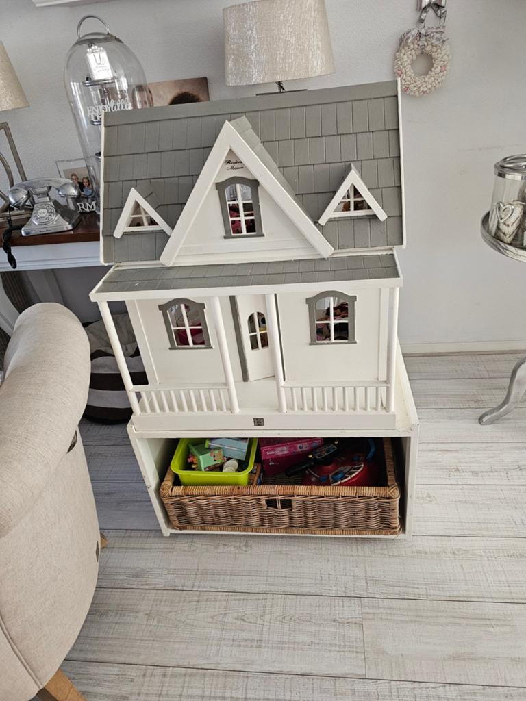 Riviera Maison Poppenhuis 1.20 hoog en 75 br opbergruimte, Kinderen en Baby's, Speelgoed | Poppenhuizen, Zo goed als nieuw, Poppenhuis