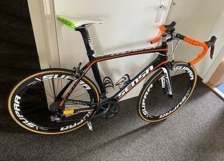 Sensa Calabria - Shimano Ultegra DI2 / carbon of alu wielen, 28 inch, Velgrem, Zo goed als nieuw, Meer dan 20 versnellingen