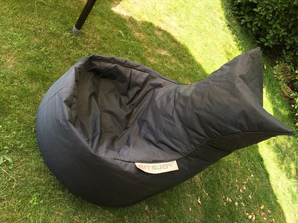 Fatboy zitkussen zwart, Ophalen, Gebruikt, Rond, Minder dan 50 cm