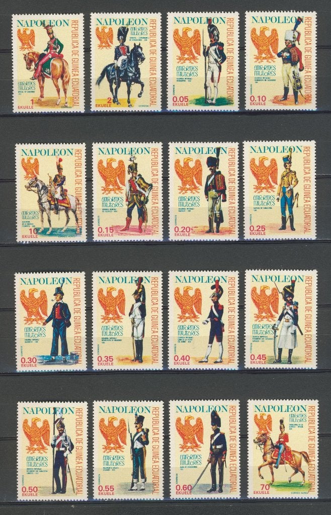 Serie Napoleon Postzegels Equatoriaal-Guinea Postzegel K-20g, Ophalen of Verzenden, Landmacht, Overige gebieden, Overige typen