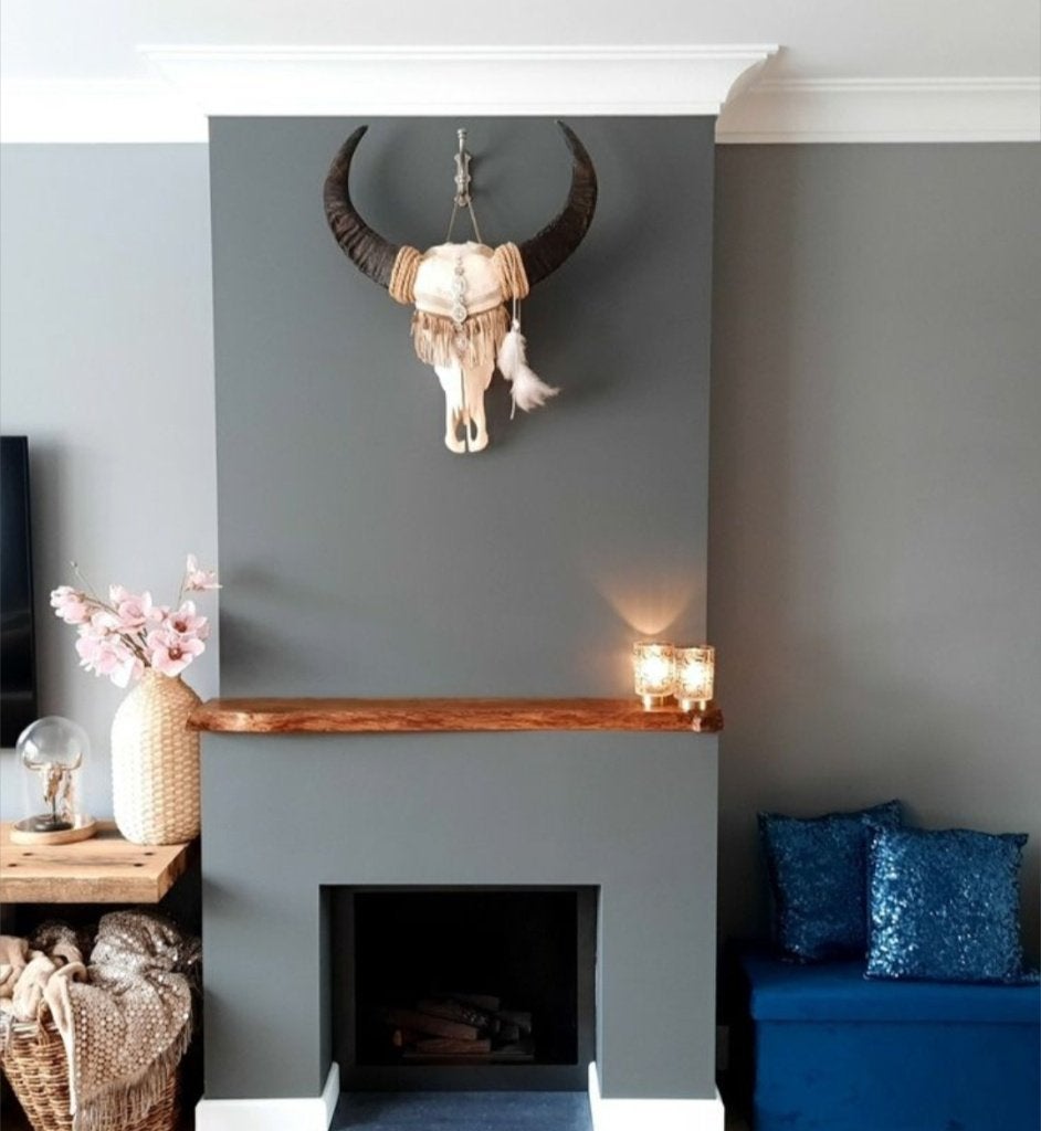 Buffalo ibiza skull, Huis en Inrichting, Woonaccessoires | Wanddecoraties, Boho, Composieten, Zo goed als nieuw, Overige typen