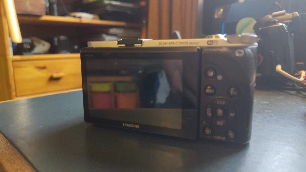 Samsung NX300 body bruin/zilver + 16-50mm lens, Gebruikt, Ophalen of Verzenden, Samsung, USB-kabel