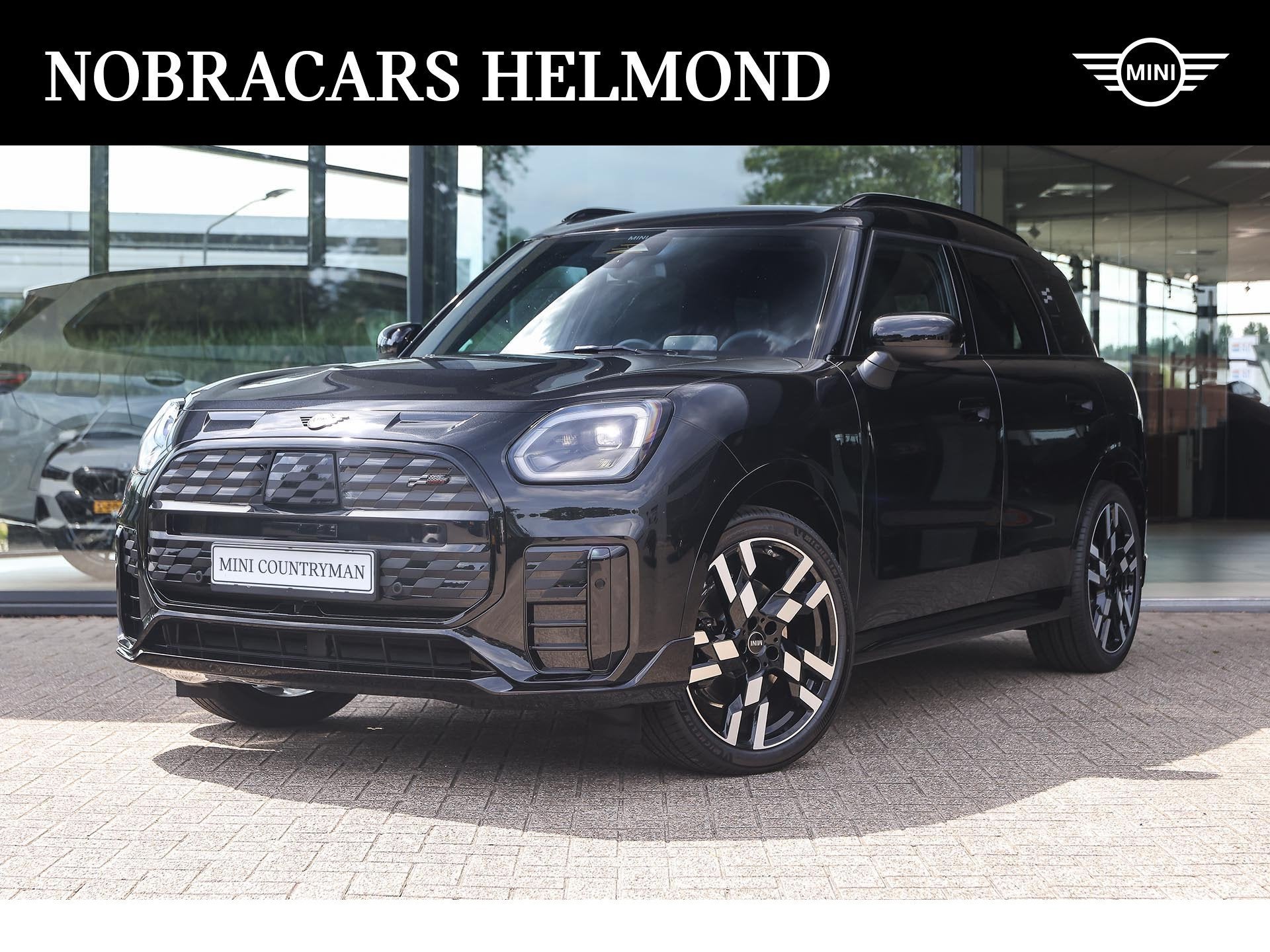 MINI Countryman E / John Cooper Works / Pakket S / 20" JCW F, Zwart, Countryman, Zwart, Leder