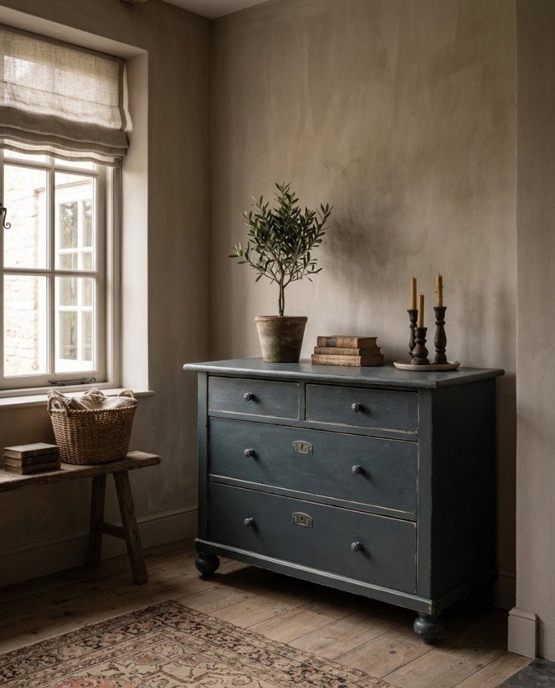 Antieke commode, Ophalen of Verzenden, Zo goed als nieuw, 3 of 4 laden, Minder dan 100 cm