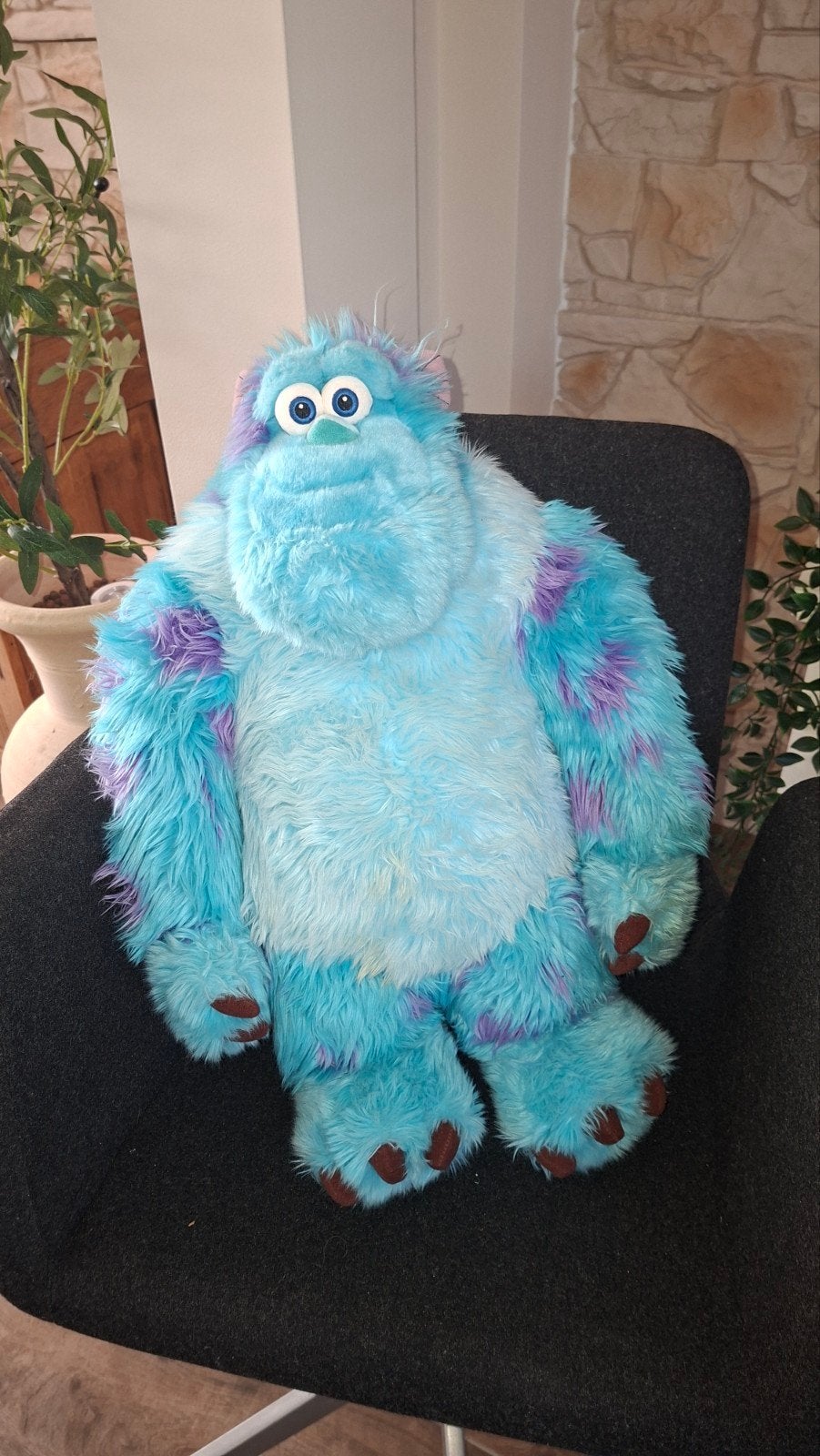 Grote Sulley knuffel van Monsters en Co. - Zo goed als nieuw, Disney, Disney, Overige typen, Blauw