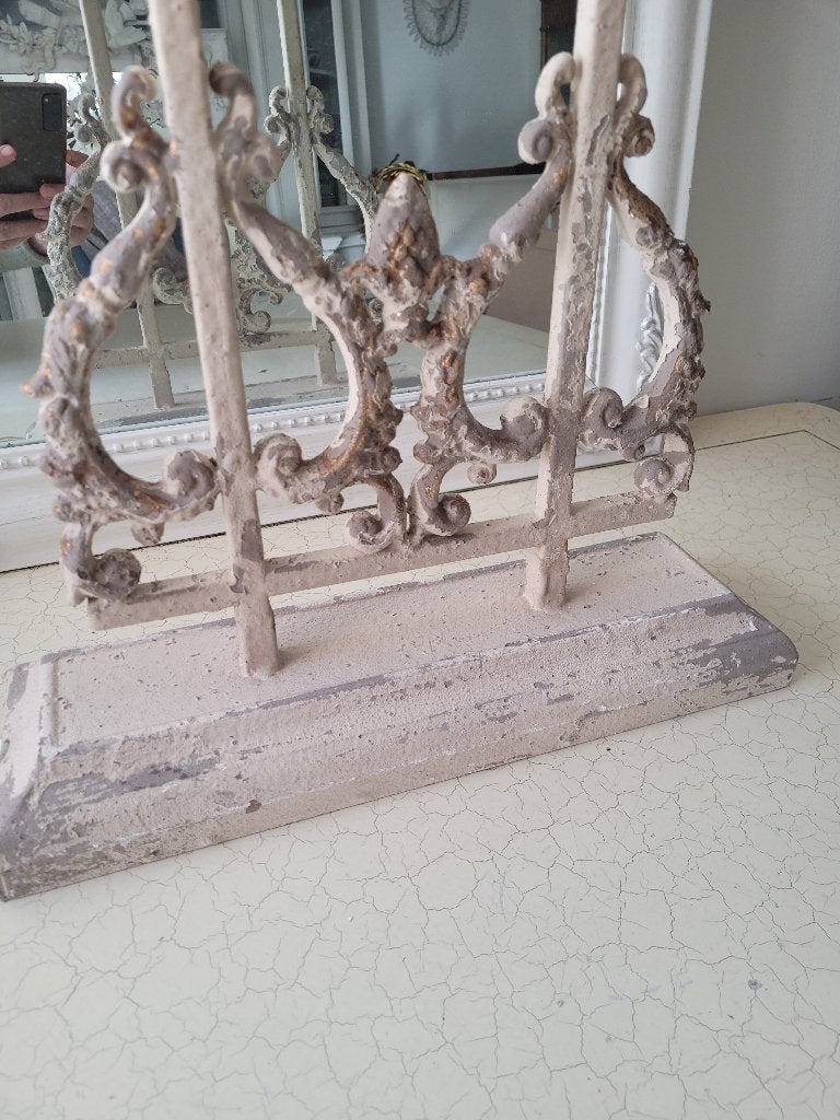 Grote barokke geheel metalen dressoir lamp foto 1 t/m 6, Beige, 74 cm, Belle Vieille Brocante, Nieuw