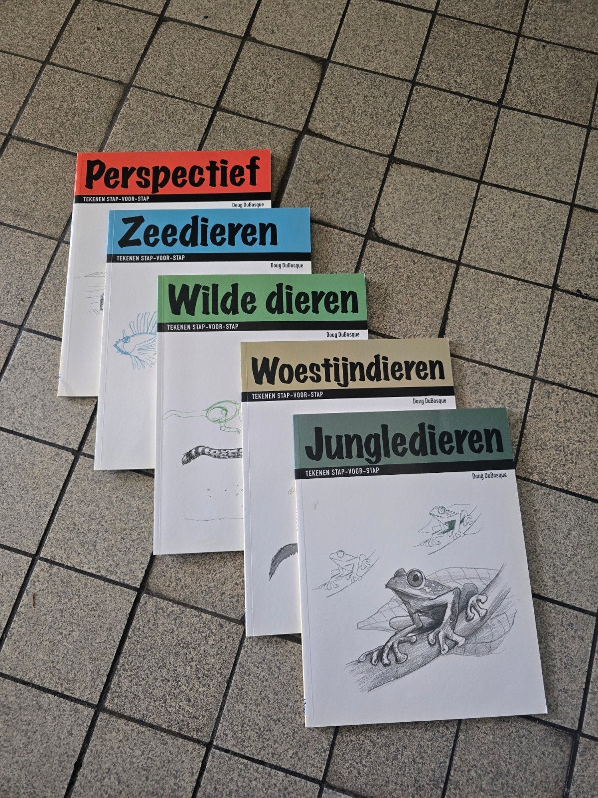 Tekenboek: Leer stap-voor-stap dieren en perspectief tekenen, Ophalen of Verzenden, Boek of Gids