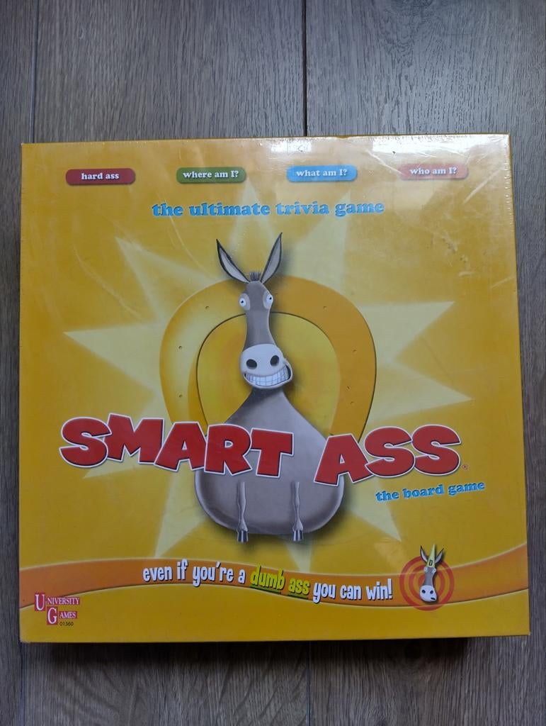 Smart Ass / Wijsneus - Engelse versie (Nieuw in plastic), Vijf spelers of meer, Ophalen of Verzenden, Nieuw, University Games