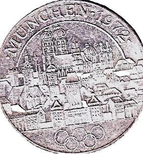 XX  OLYMPISCHE SOMMERSPIELE  MUNCHEN - KIEL 1972  zilver, Ophalen of Verzenden, Overige materialen