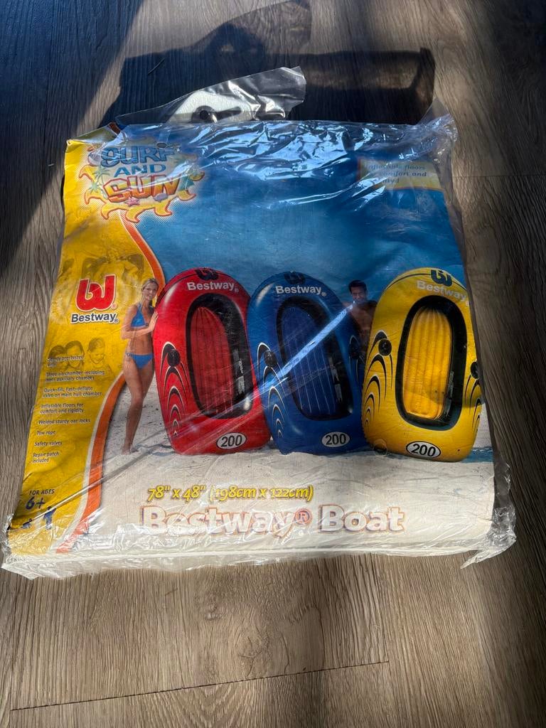 Bestway opblaasboot blauw, Ophalen of Verzenden, Nieuw