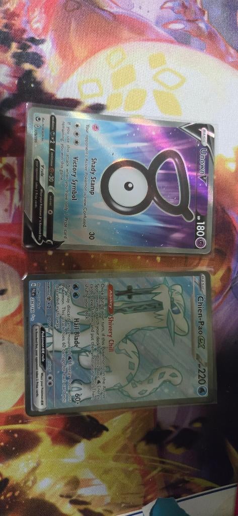 2 full art Pokemon kaarten, Ophalen of Verzenden, Zo goed als nieuw, Meerdere kaarten, Foil