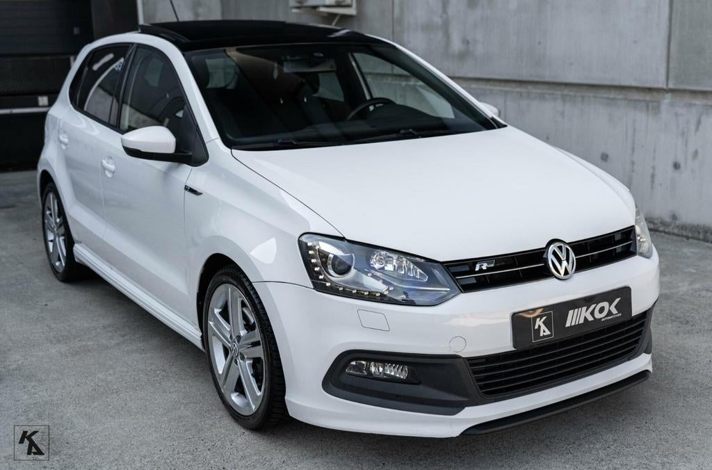 Volkswagen Polo 6R 1.2 TSI  2013 Candy Wit // 3x R-line, Auto's, Volkswagen, Voorwielaandrijving, 40 €/maand, Overige bekleding