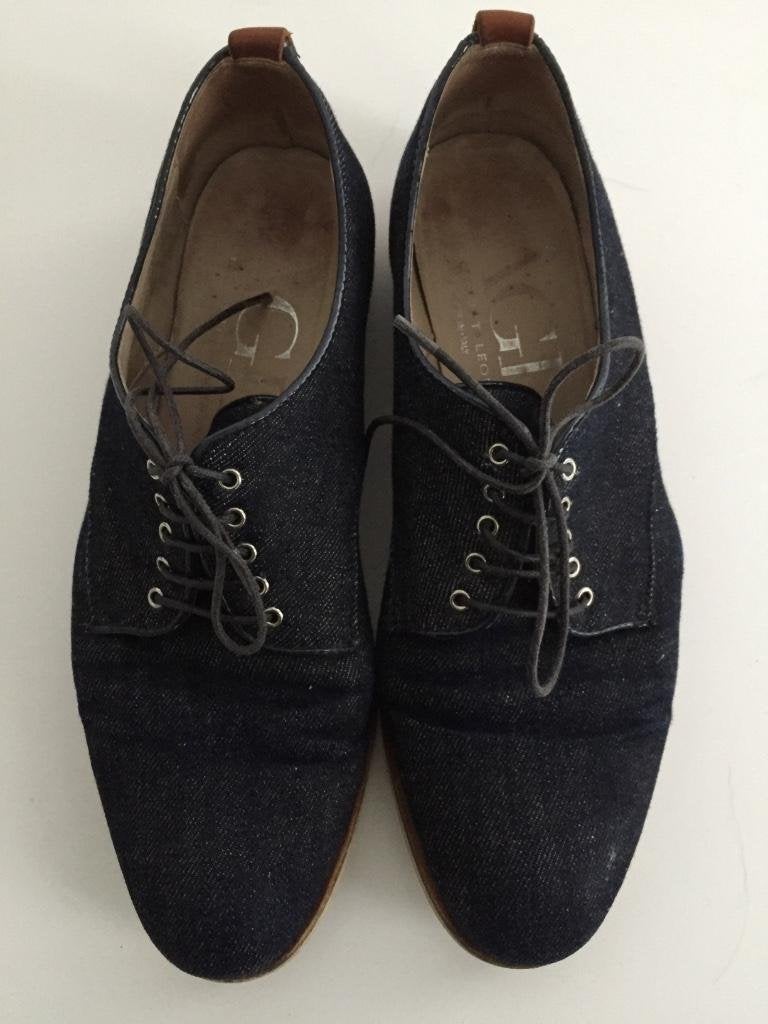 D158 AGL/Attilio Giusti Mt. 37 veter-schoenen jeans spijker, Blauw, Attilio Giusto, Ophalen of Verzenden, Zo goed als nieuw