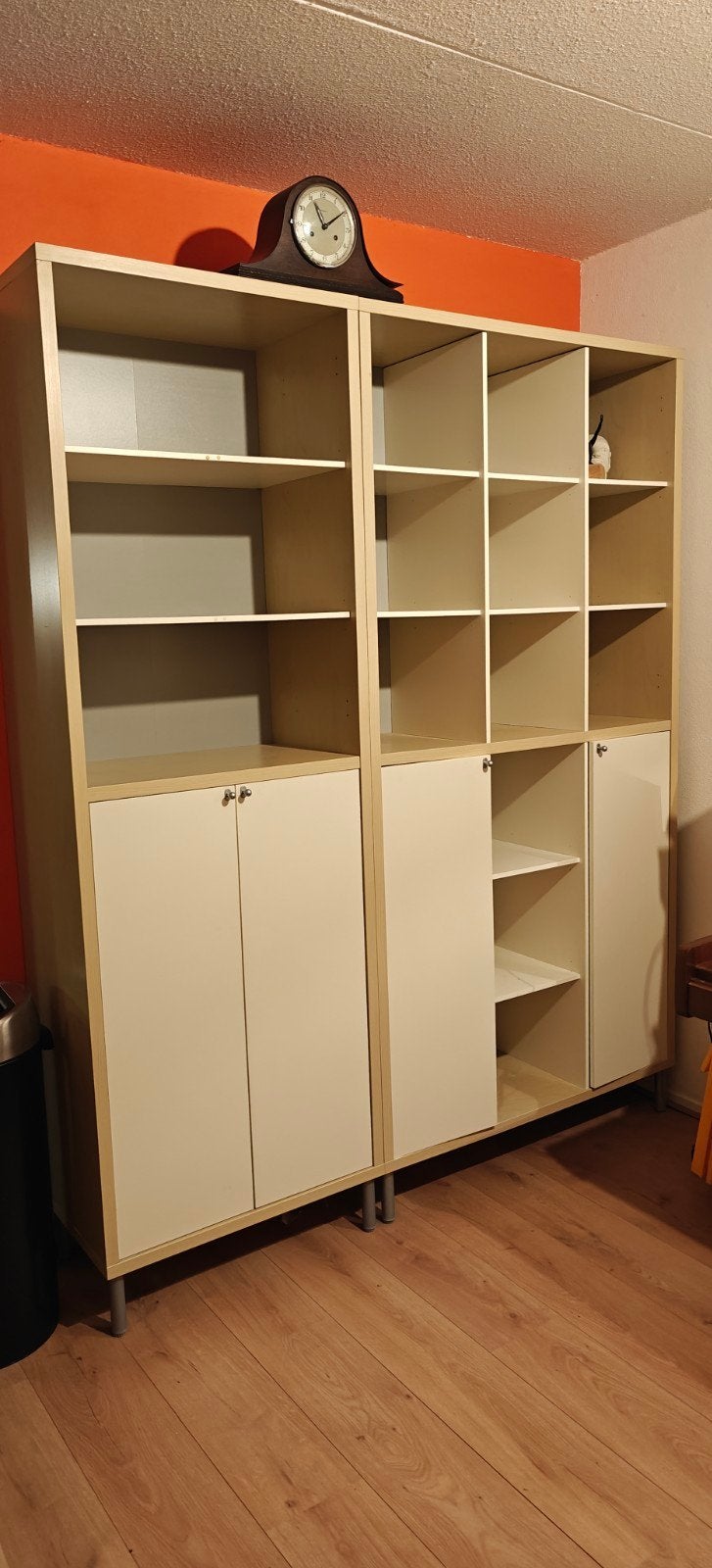 IKEA MAGIKER Kast met deuren en planken, tweedelig, Ophalen, 50 tot 100 cm, Modern, 150 tot 200 cm