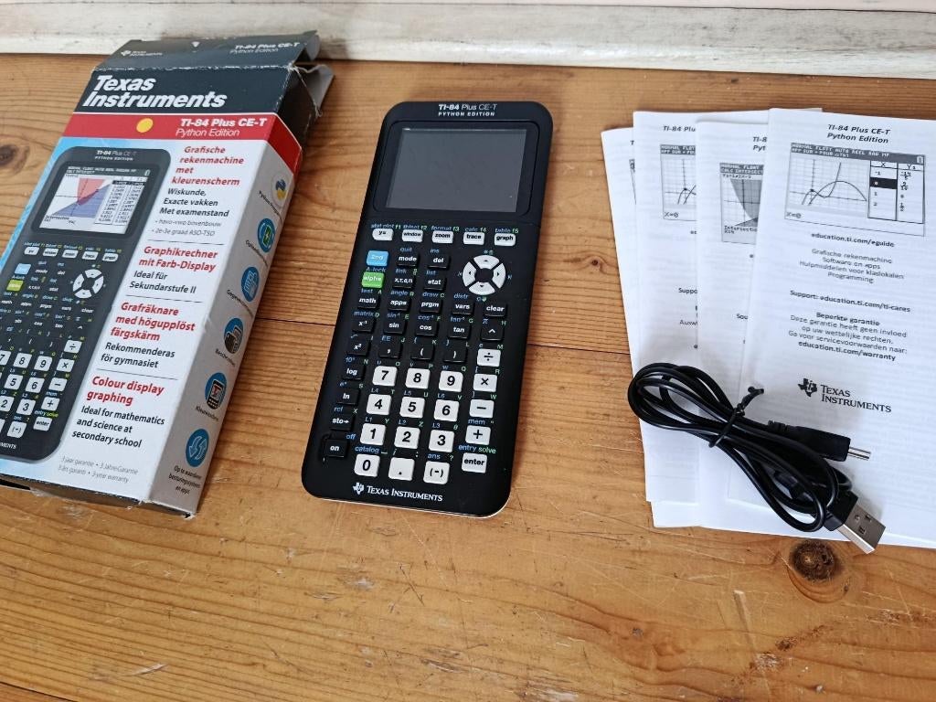 Grafische rekenmachine TI-84 Plus CE-T phyton edition, Ophalen of Verzenden, Grafische rekenmachine, Gebruikt