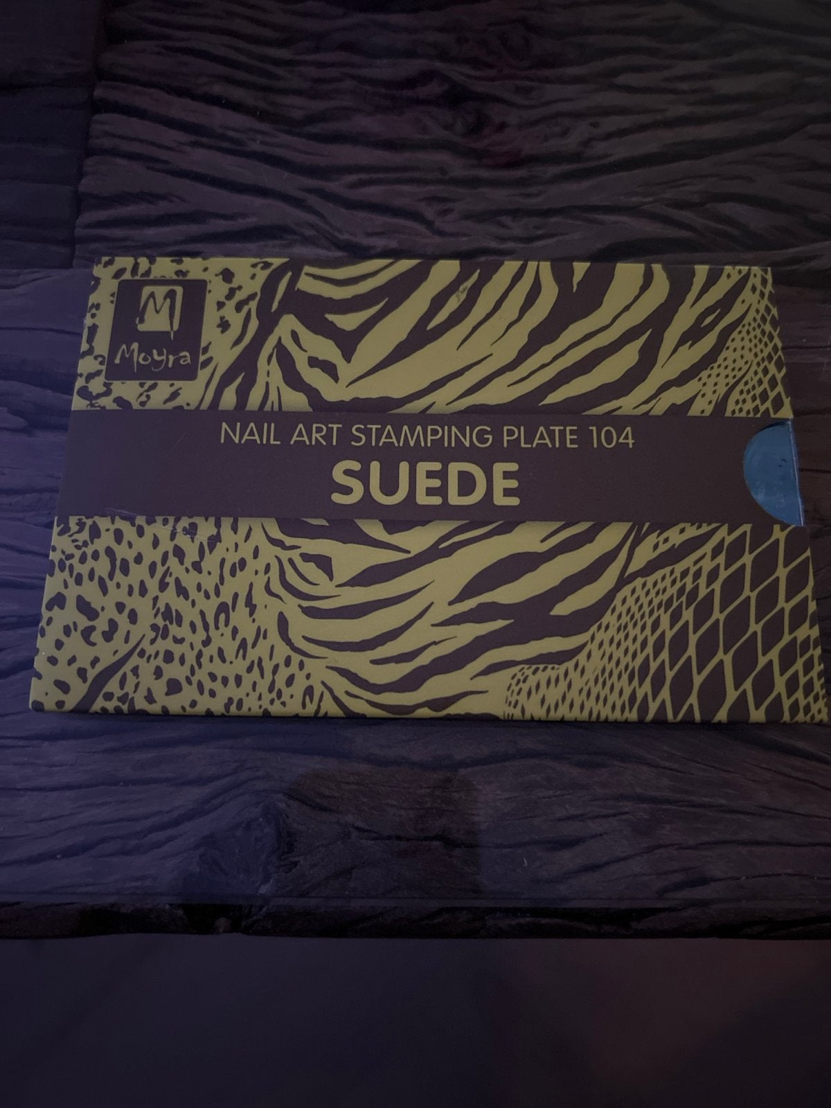 Moyra Nail Art Stamping Plate 104 Suede, Ophalen of Verzenden, Nieuw, Overige typen