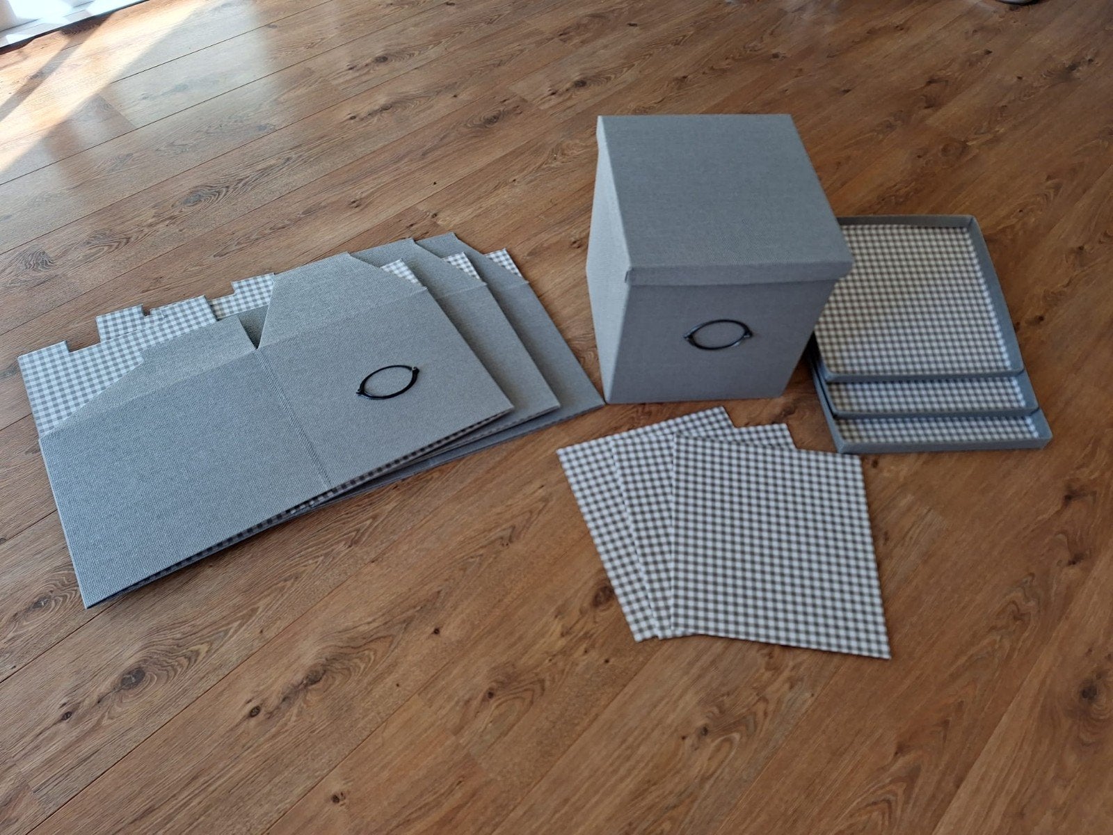 Kvarnvik opbergdozen 32x35x32 cm, 4 stuks, z.g.a.n., Overige materialen, Minder dan 50 cm, Minder dan 50 cm, Ophalen of Verzenden