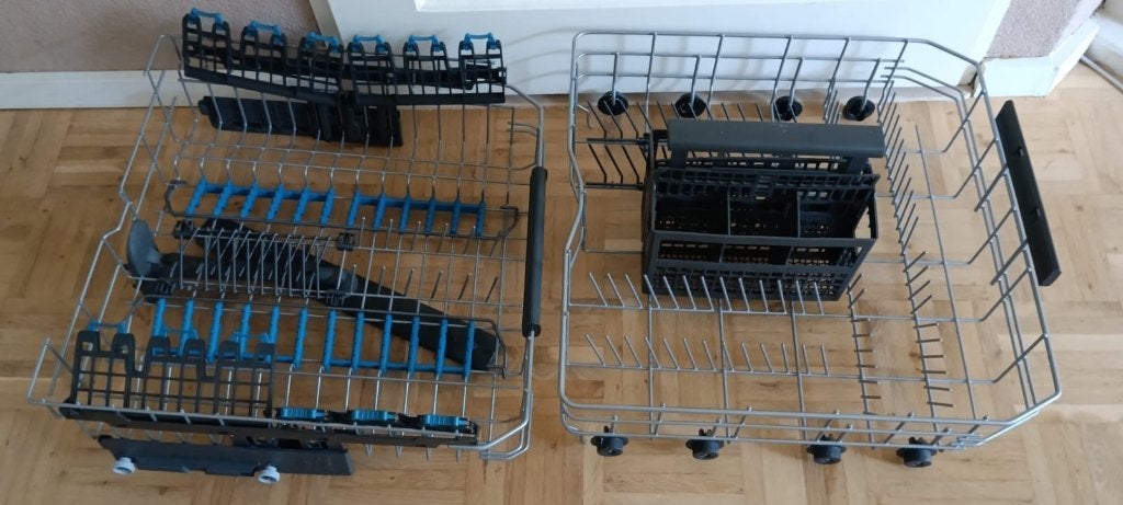 Set van twee korven en bestekmand Electrolux / AEG, Ophalen of Verzenden, Gebruikt, Inbouw, 85 tot 90 cm
