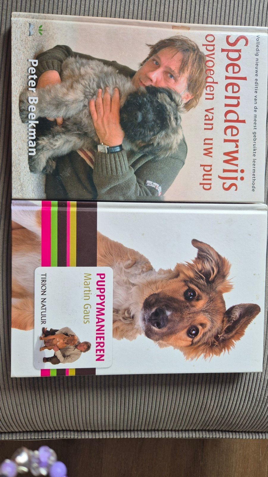 2 boeken: Puppy Manieren & Spelenderwijs opvoeden van uw pup, Ophalen of Verzenden, Zo goed als nieuw, Honden, Martin Gaus, Peter Beekman