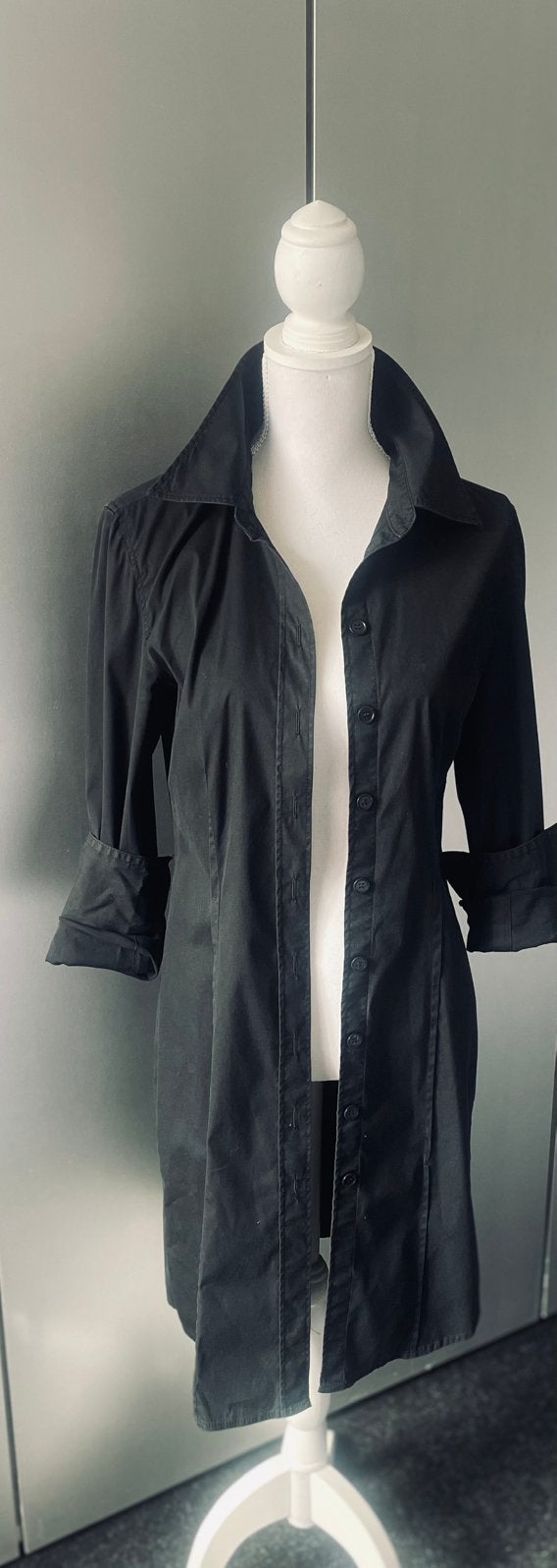 Marccain: Lange Blouse, Verzenden, Zo goed als nieuw, Maat 38/40 (M), Zwart