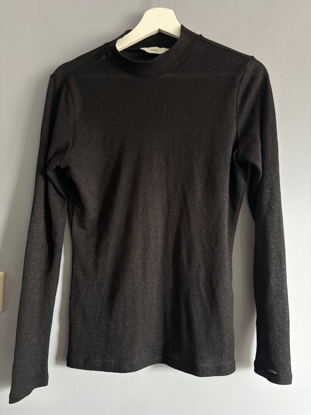 Glitter lange mouwen shirt - Pigalle, Maat 38/40 (M), Zwart, Ophalen of Verzenden, Zo goed als nieuw