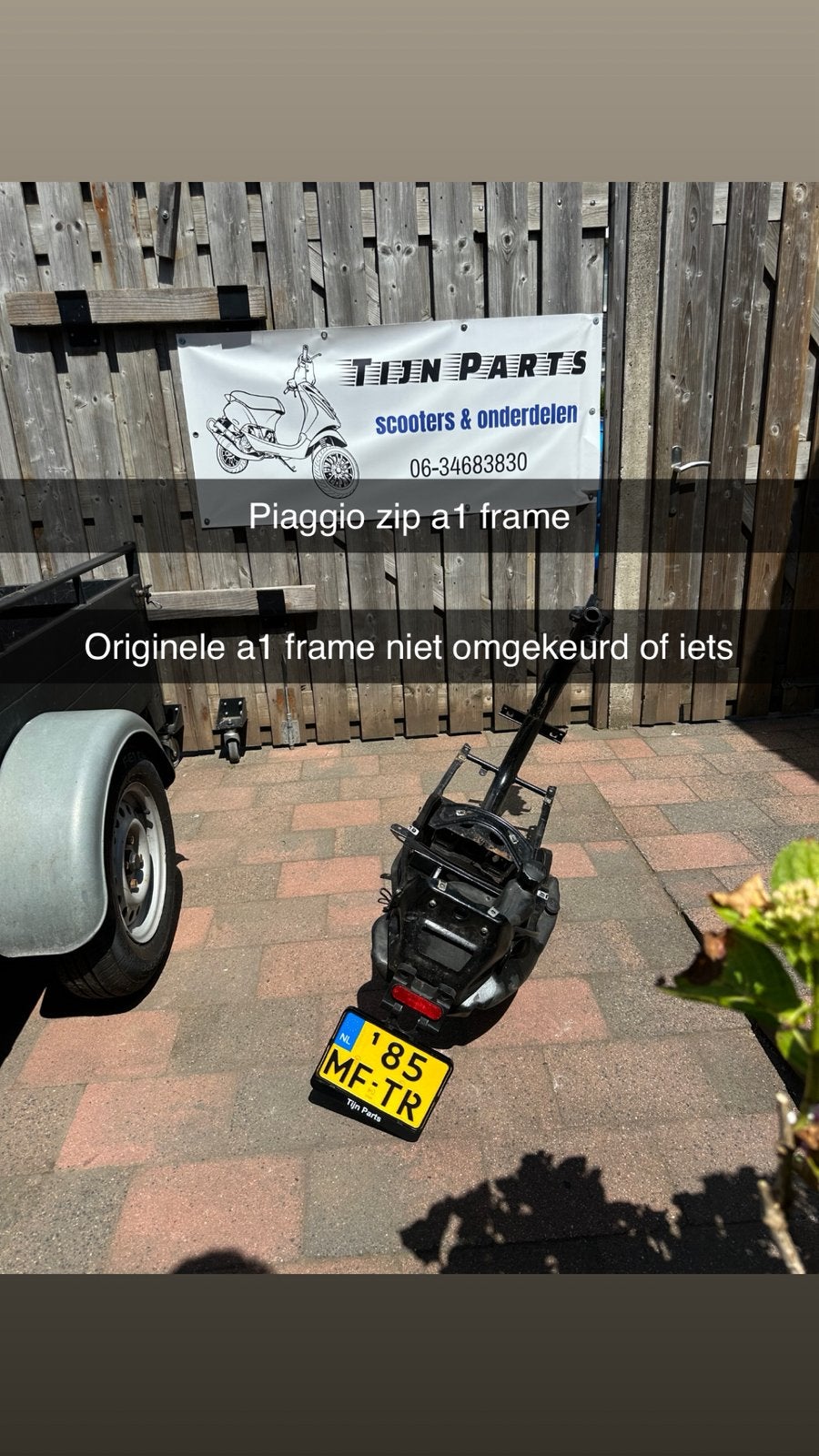 Piaggio zip A1 motor frame origineel, Ophalen of Verzenden, Zo goed als nieuw, Frame
